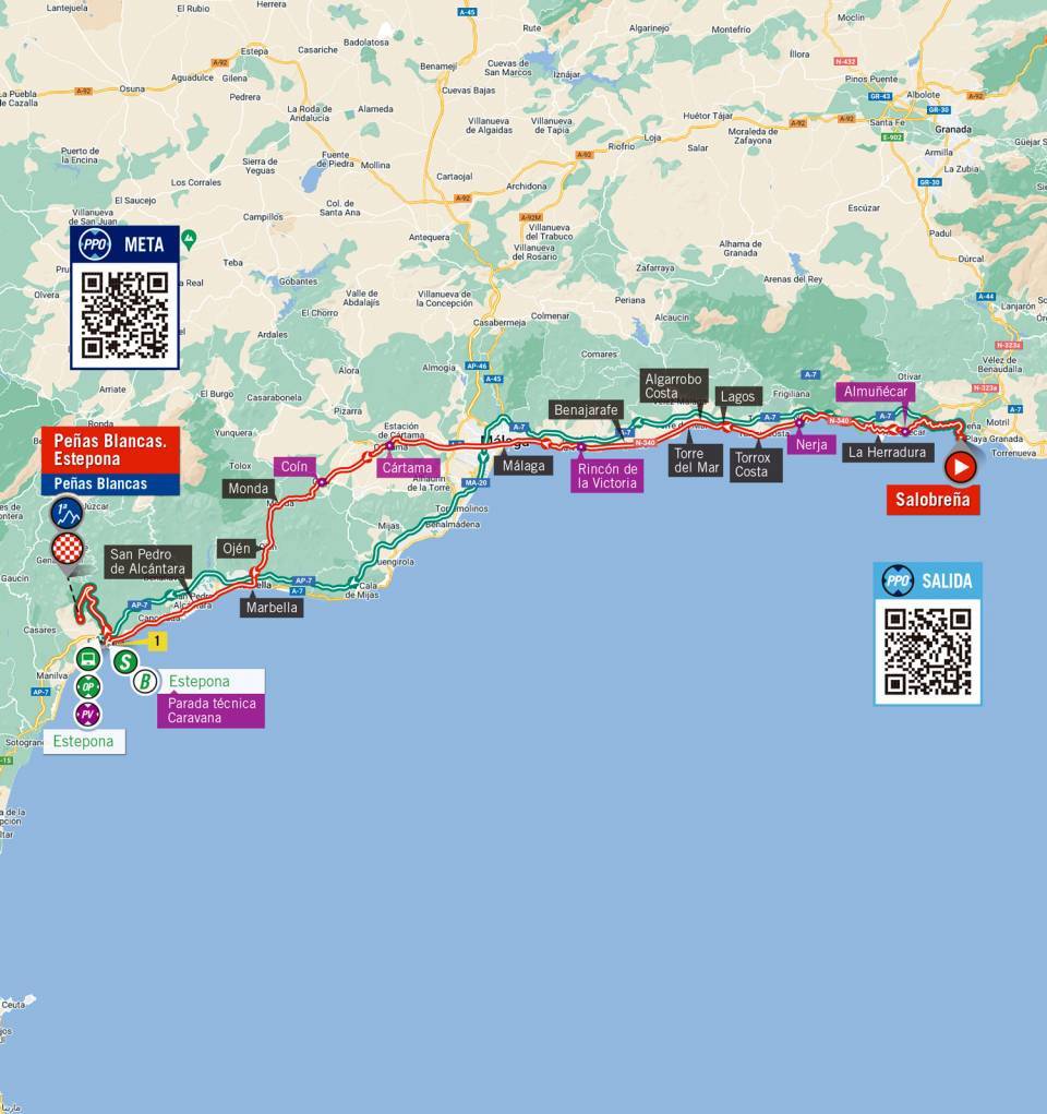 9月1日（木）第12ステージ　サロブレーニャ〜ペニャス・ブランカス　192.7km