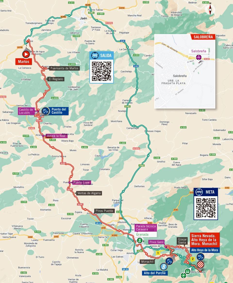 9月4日（日）第15ステージ　マルトス〜シエラ・ネバダ　149.6km