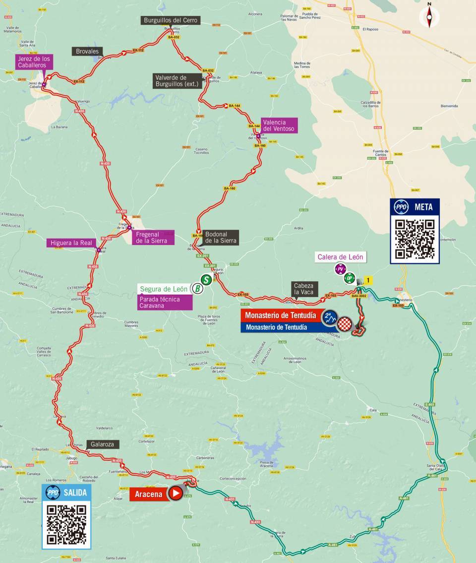 9月7日（水）第17ステージ　アラセナ〜モナステリオ・デ・テントゥディア　162.3km
