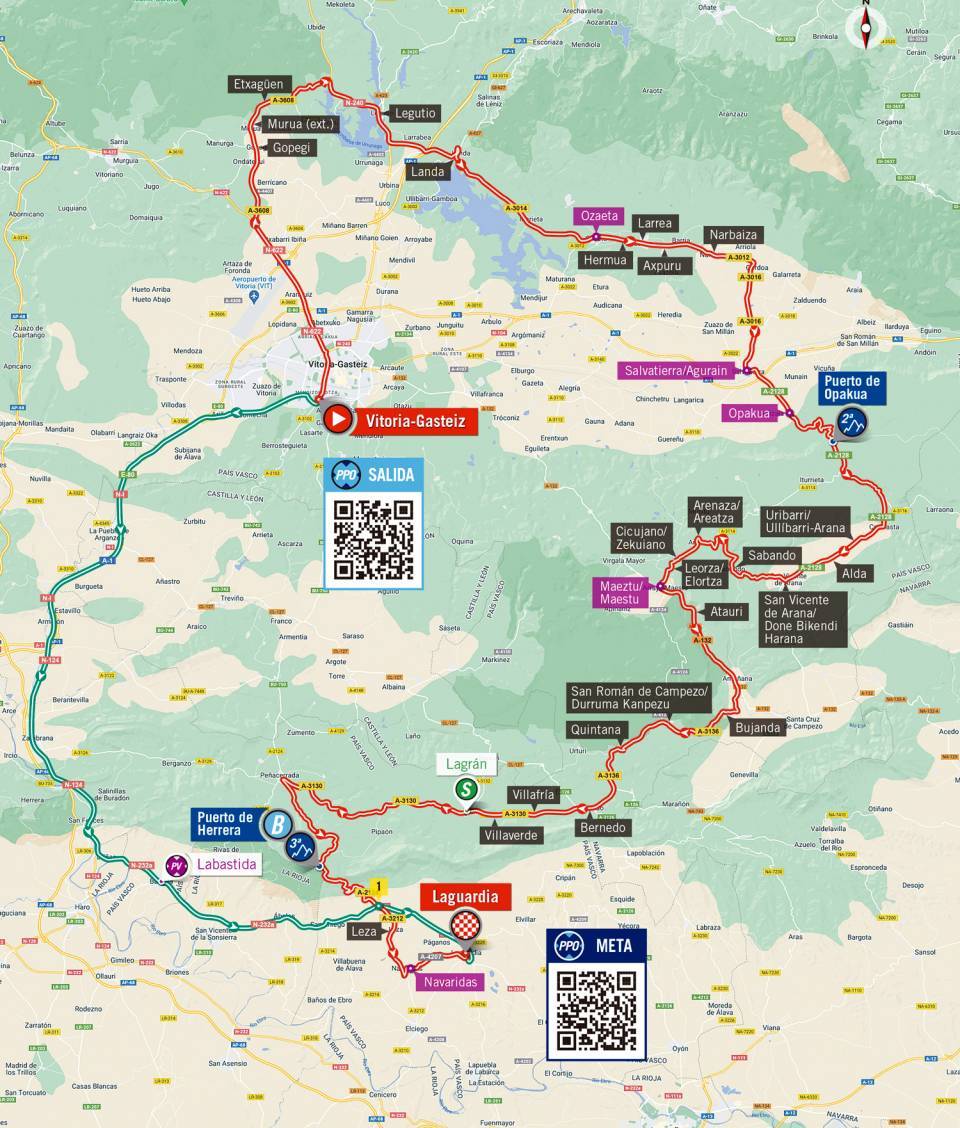 8月23日（火）第4ステージ　ビトリア・ガステイス〜ラグァルディア　153.5km