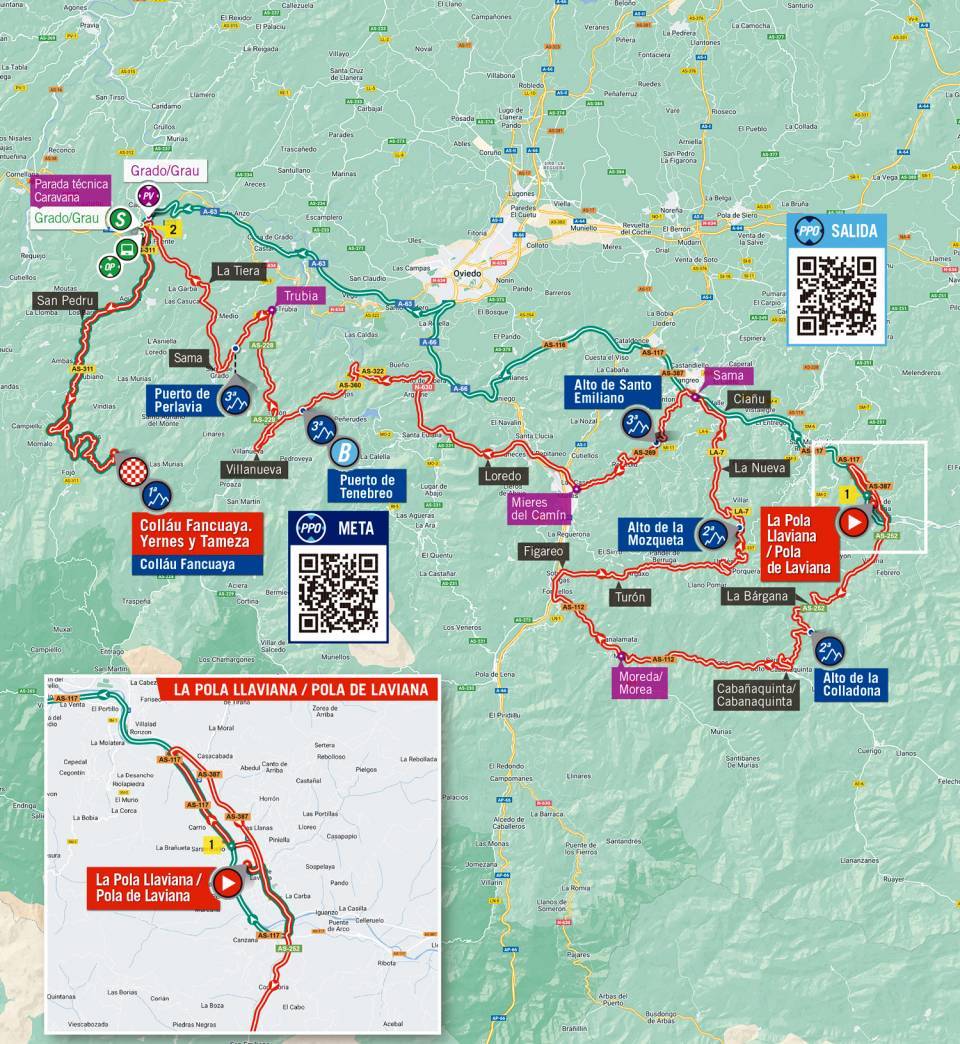 8月27日（土）第8ステージ　ラ・ポラ・リャビアナ〜コリャウ・ファンクアヤ　154.5km