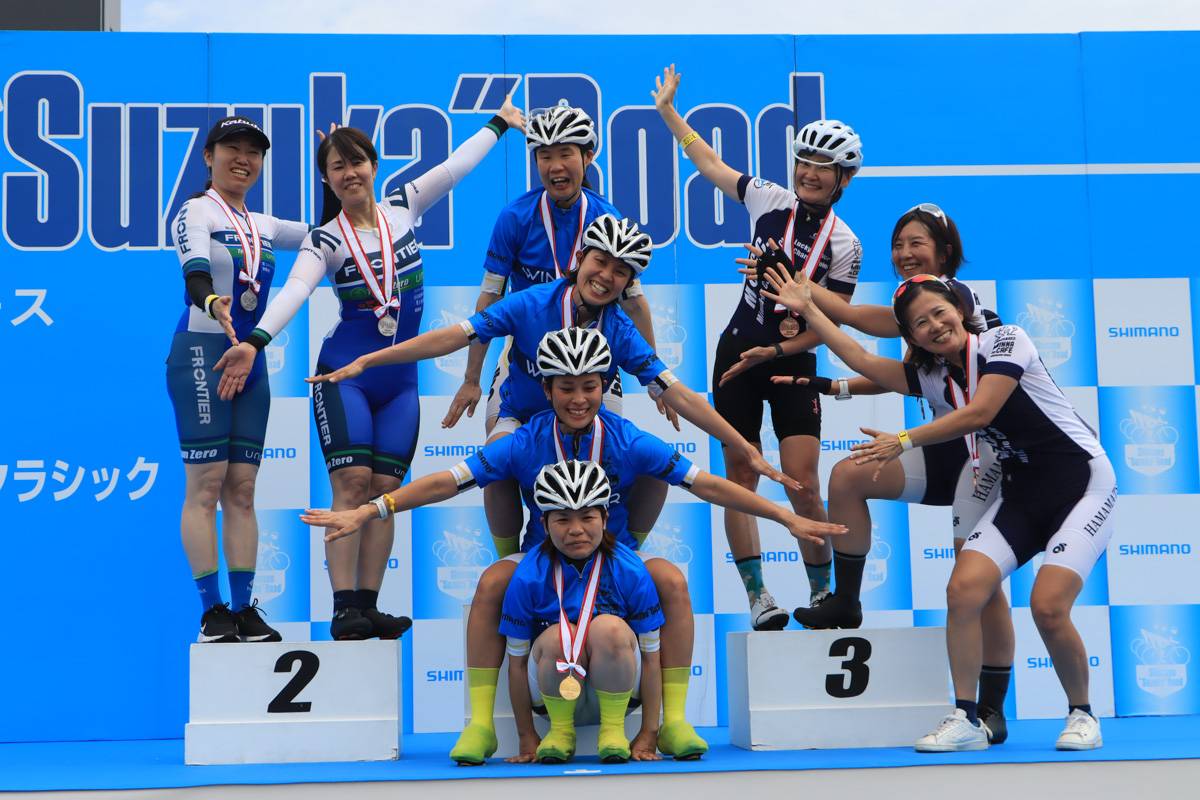 チームTTレディースBはバルバクラブタカオカ39が優勝 2位Team ZERO UNO FRONTIER、3位みんカフェサイクリングクラブ
