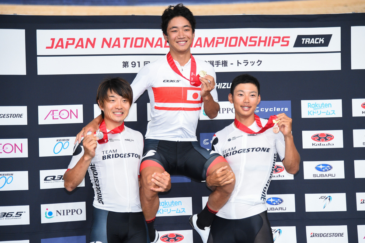 男子エリート・スクラッチ 表彰式