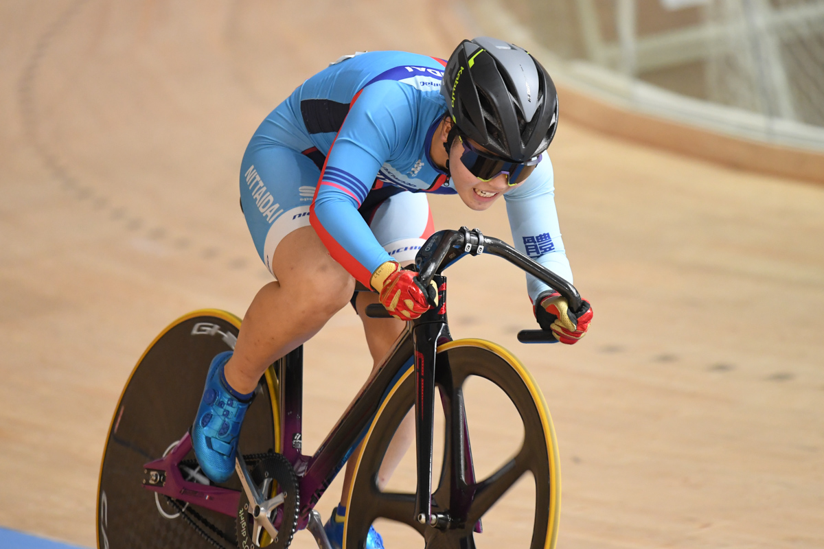 女子ジュニア 500mTT 36秒759の大会新記録で優勝した大野風貴芽(日本体育大学)