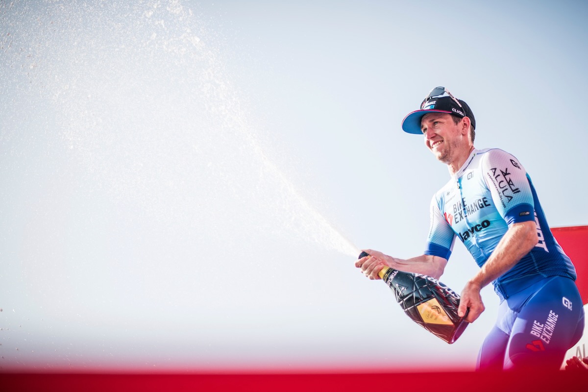 キャリア初のグランツールステージ優勝を飾ったカーデン・グローブス（オーストラリア、バイクエクスチェンジ・ジェイコ）