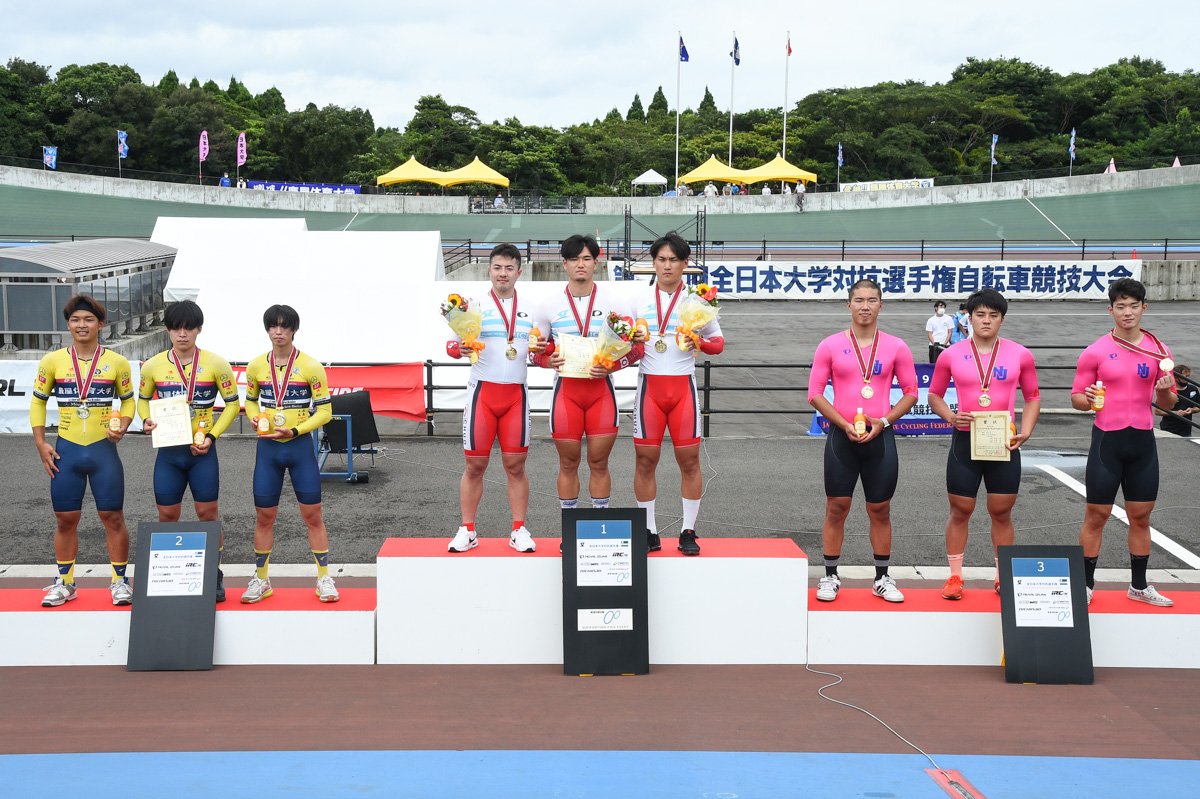 男子チームスプリント 表彰式