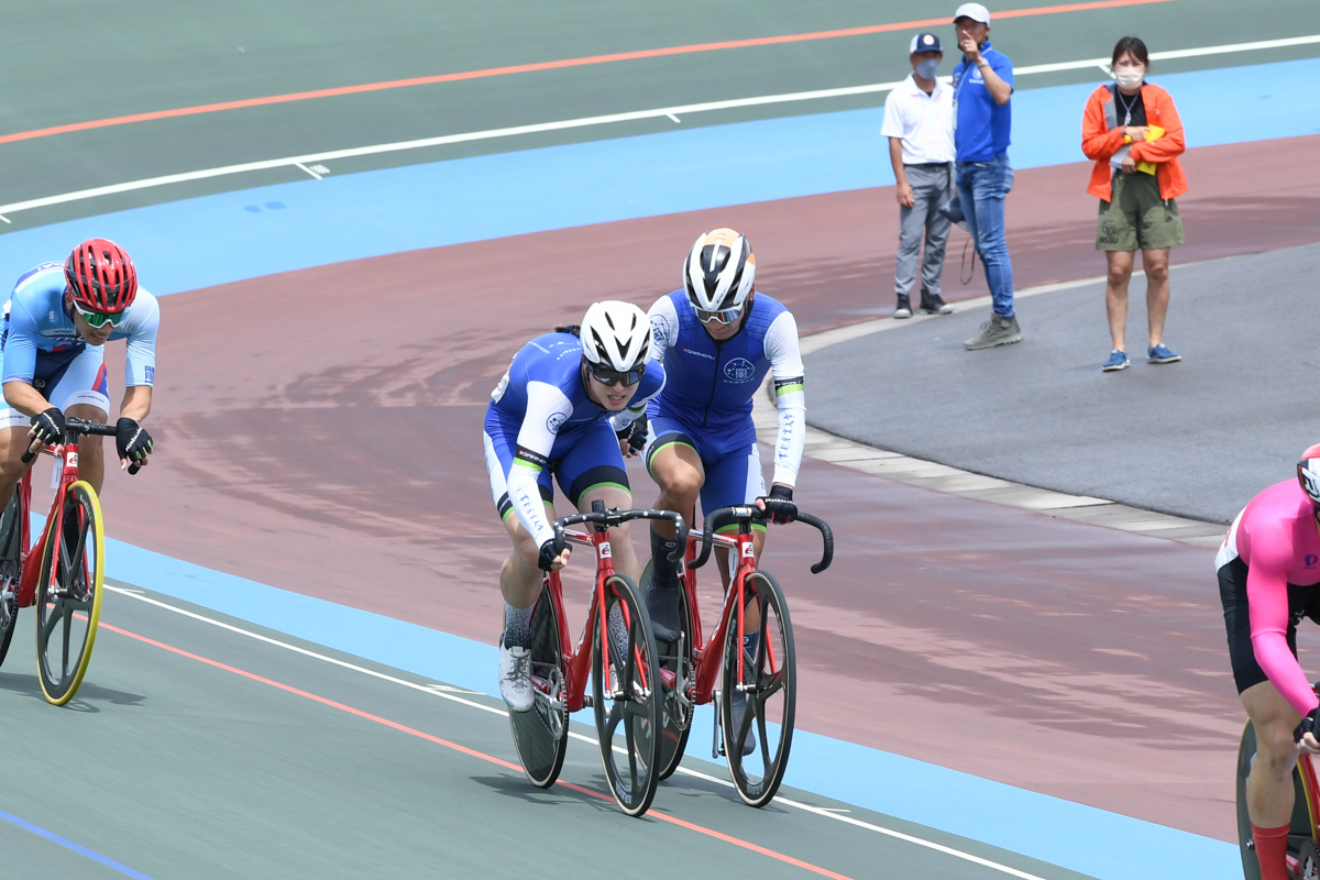 男子マディソン3位 京都産業大学(矢萩、四宮)