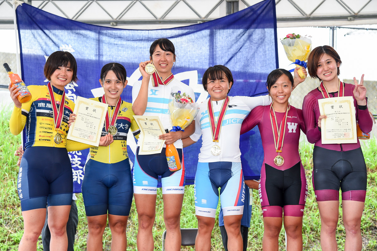 女子マディソン 表彰式