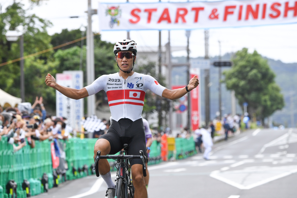 新加入となったロード日本選手権U23王者の仮屋和駿