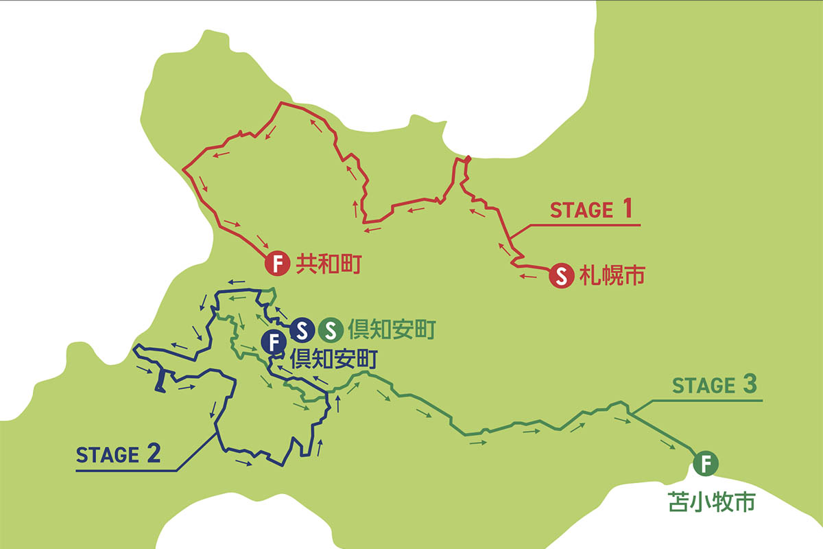 ツール・ド・北海道2022 全ステージコース図