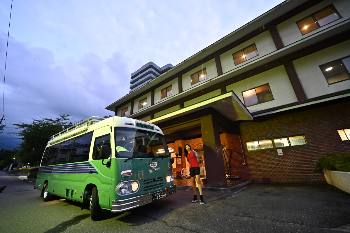 信越自然郷のサイクルステーションに指定されている「きよみず望山荘」