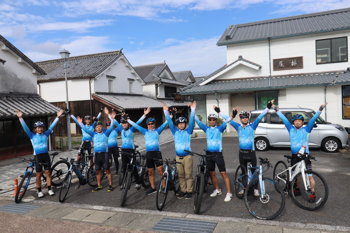 本四高速のメンバーが加わって10人に増えて2日目の旅に出発!