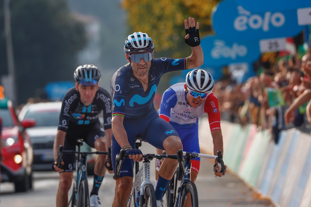 6位でラストレースを終えたアレハンドロ・バルベルデ(スペイン、モビスター)