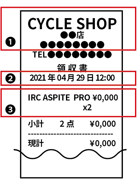 IRC製品5,000円（税込）以上の購入したレシートをスマートフォンなどで撮影