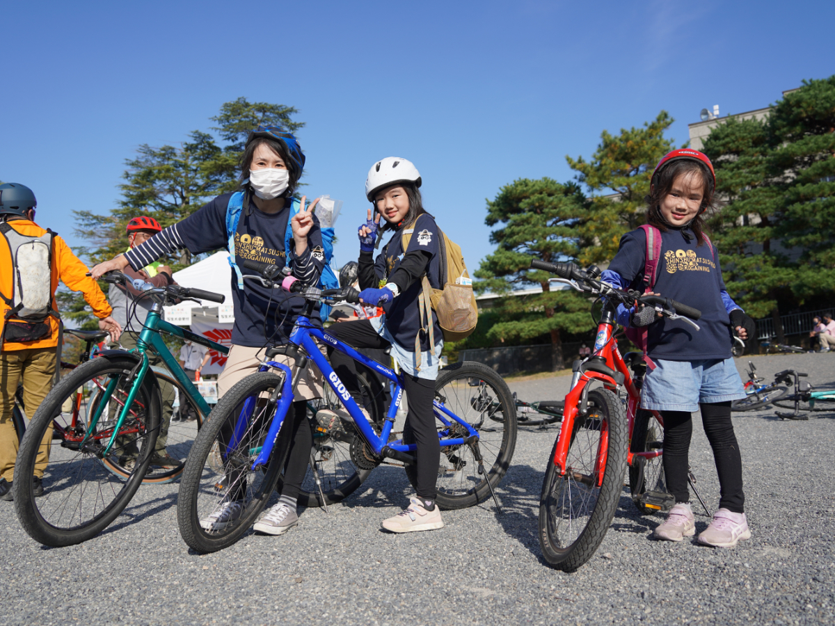 親子3名でロゲイニングを楽しんだ この後特別賞に当選しました