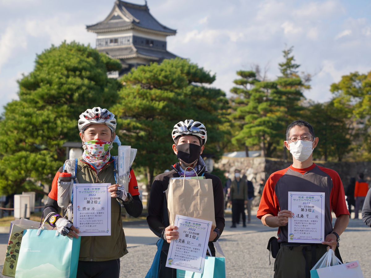 2日間の総合上位もしっかり表彰 まるでステージレース