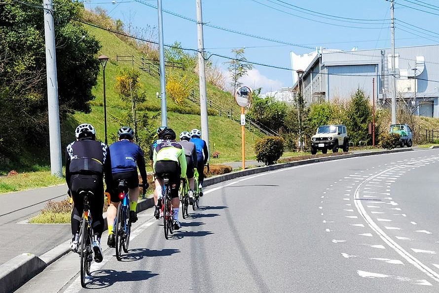 サイクリングは往復で違うルートを走る30km