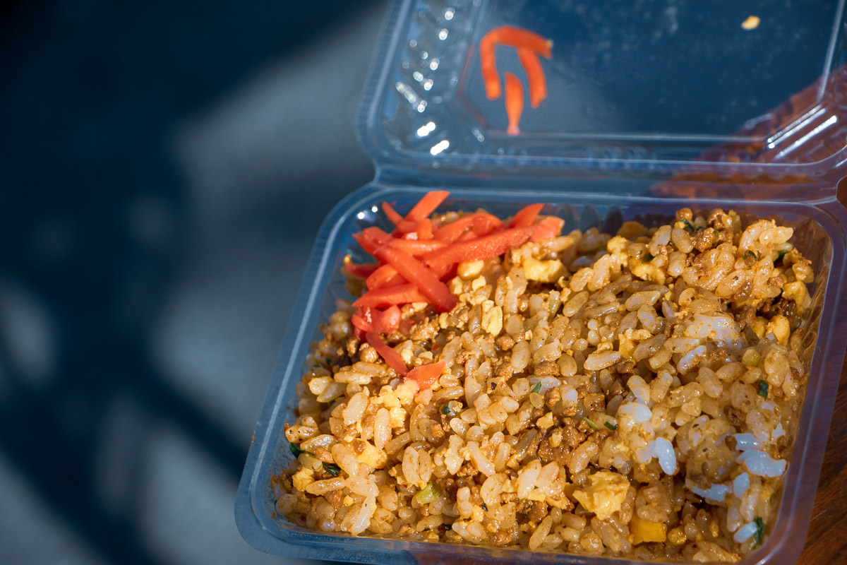 黒保根の米を使ったチャーハン。濃厚な味わいでした