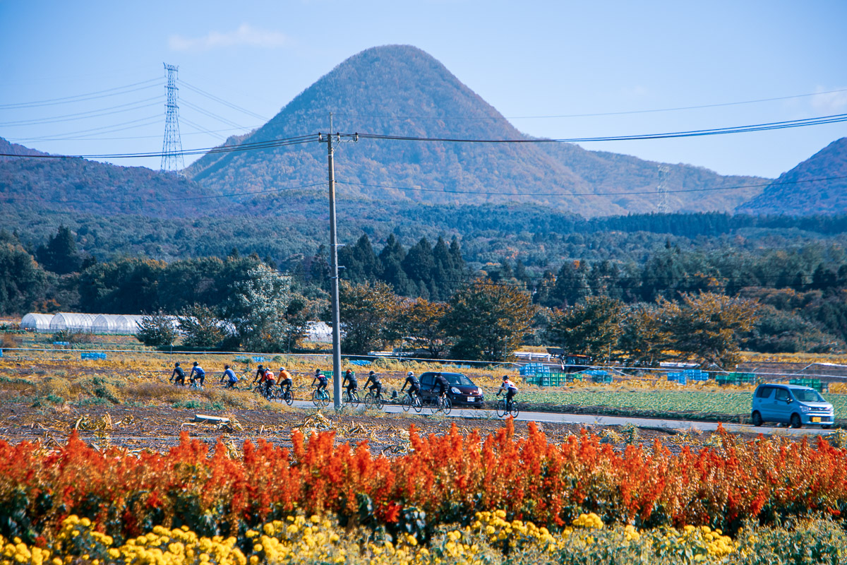 赤城山の西側を走っていきます。山の形が違うのがおもしろい