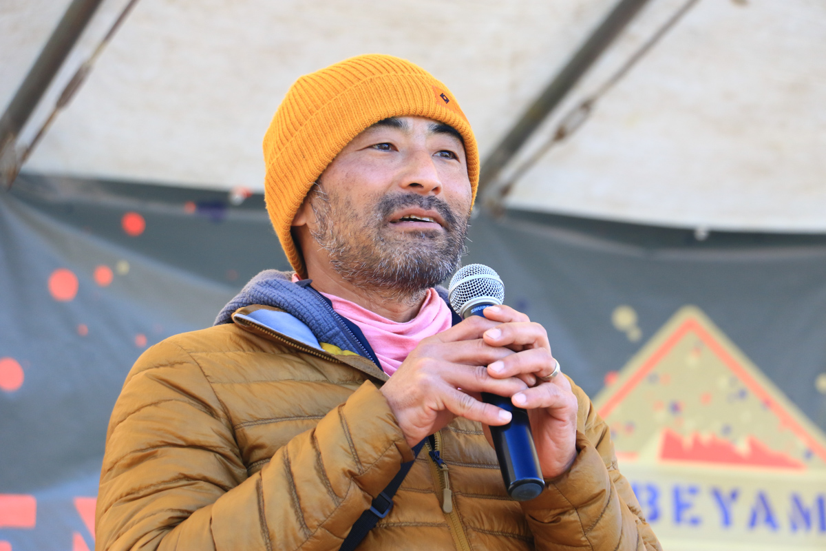 野辺山グラベルチャレンジ主催者の矢野大介さん(rapha Japan)
