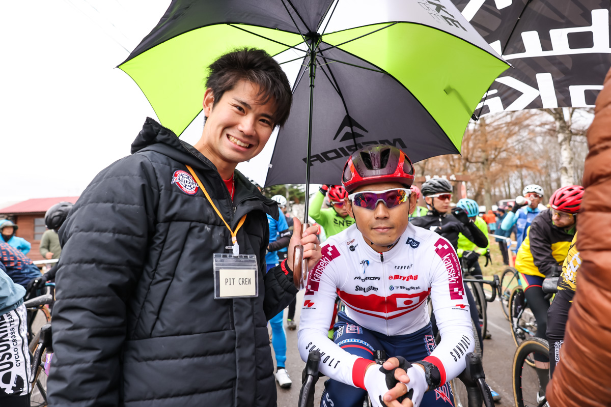 全日本王者小坂光(宇都宮ブリッツェン)と、来季チーム監督となる西村大輝