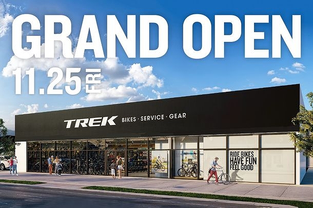 トレック直営店「TREK Bicycle 高崎店」が11月25日にオープン
