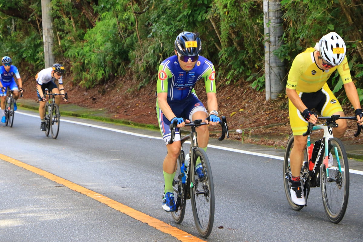 ロードレース男子部としてはシュガーさんのアシスト。だから協調してはもらえない