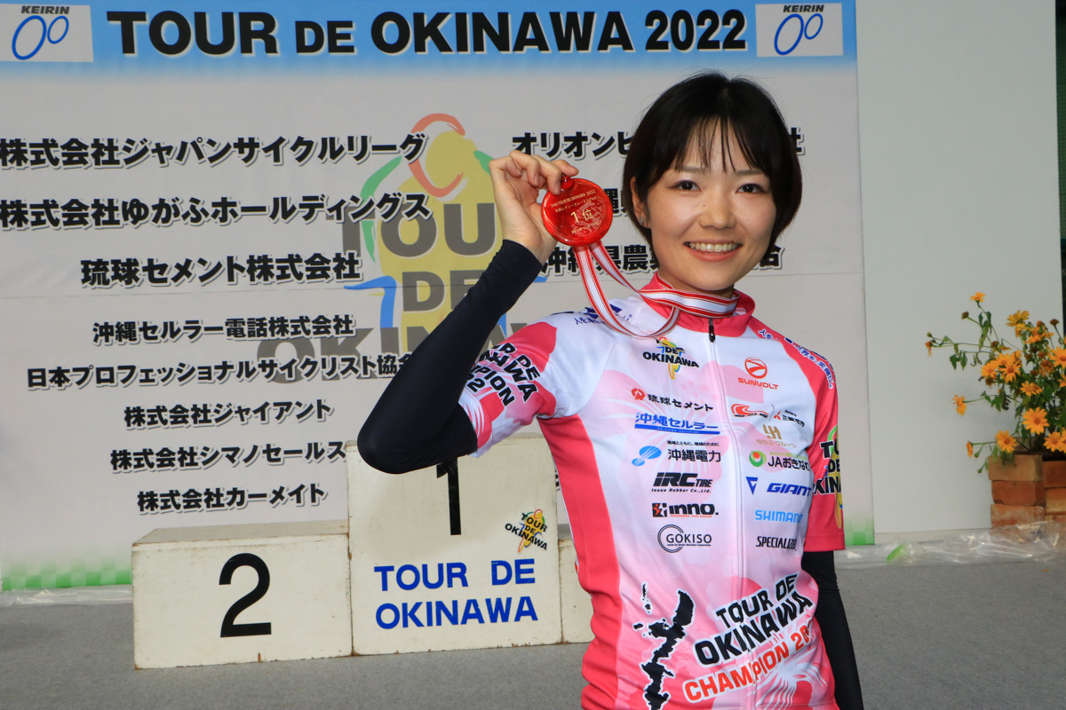 チャンピオンジャージを着た南芙美子さん（Team Zenko）