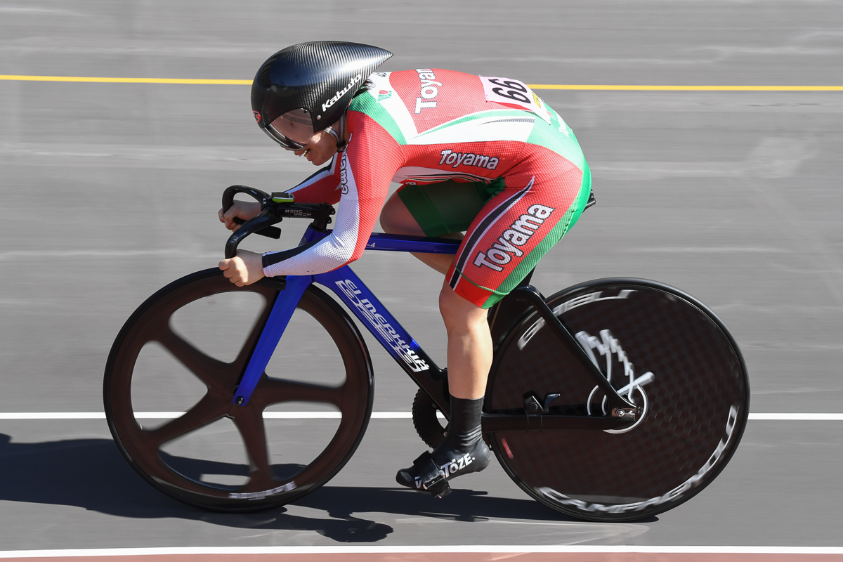 女子500mTT 石中葵(富山県自転車競技連盟)38秒067
