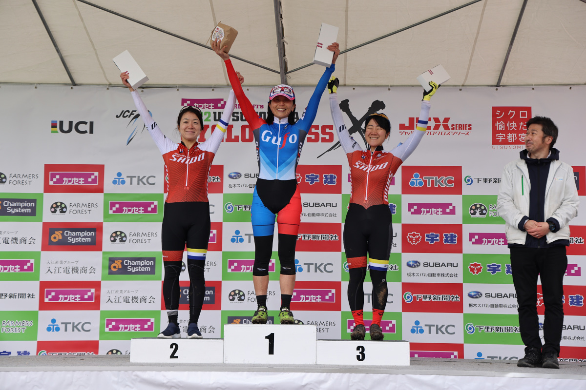 女子マスターズは林口ゆきえ(gufo cycleworks)が優勝