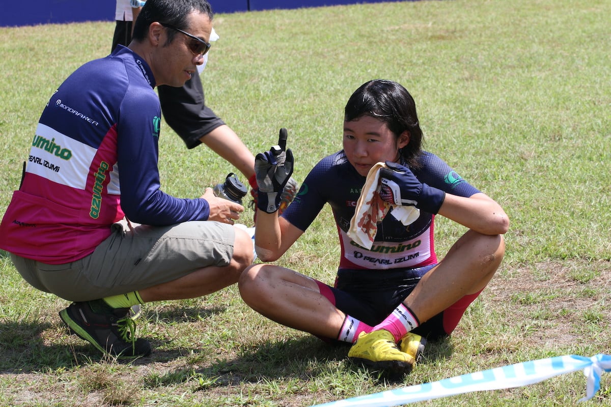 小林の父(左)、小林昌樹氏も91年MTB世界選ダウンヒル代表だった。