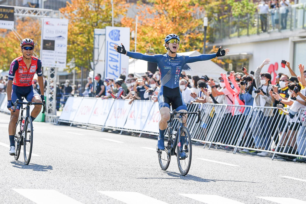 前日のクリテリウムでは沢田桂太郎（スパークルおおいた）が地元大会初優勝をもたらす