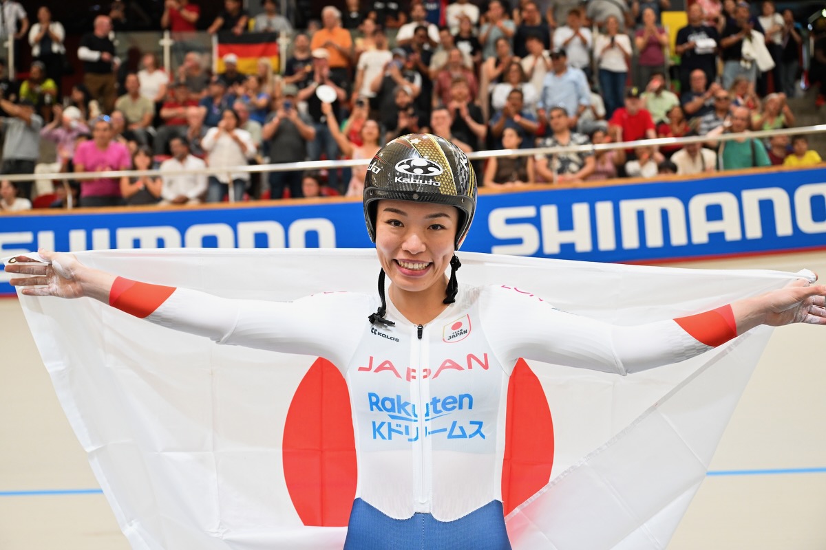 佐藤水菜が女子ケイリンで連覇達成 世界選手権で日本人初の同種目連覇