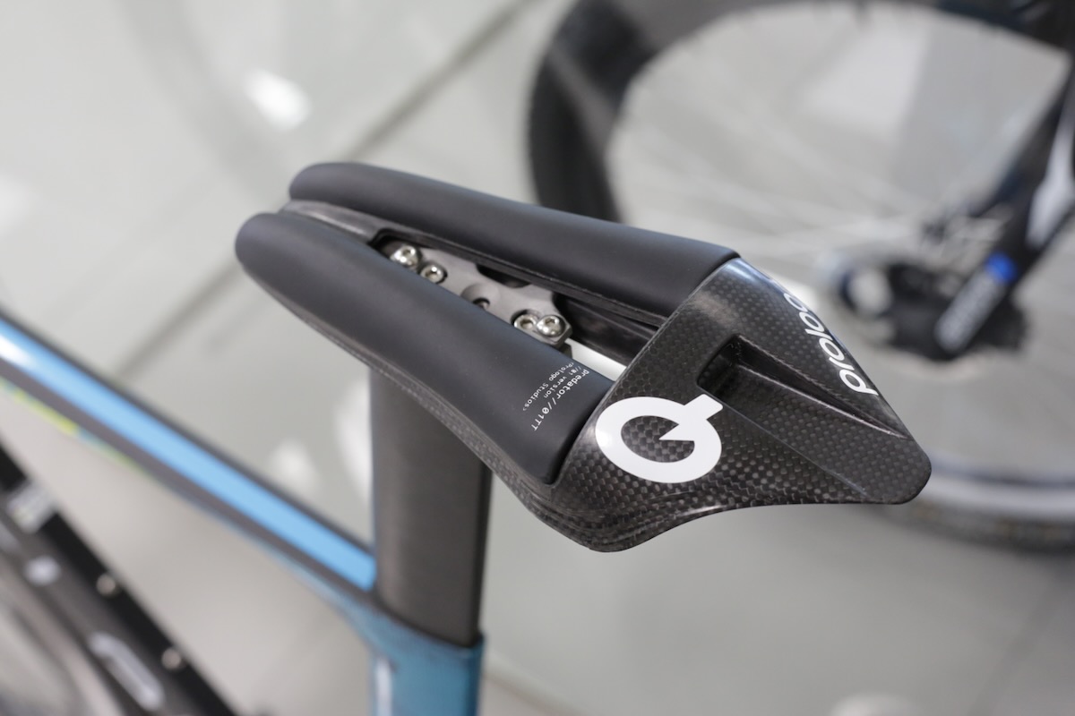 タイムトライアル専用サドル「PREDATOR//01TT」。空力とパワー伝達を第