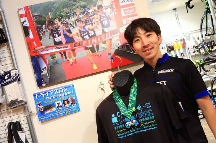 三枝さんを中心にトライアスロンに挑戦するグループも 目指すはアイアンマン!