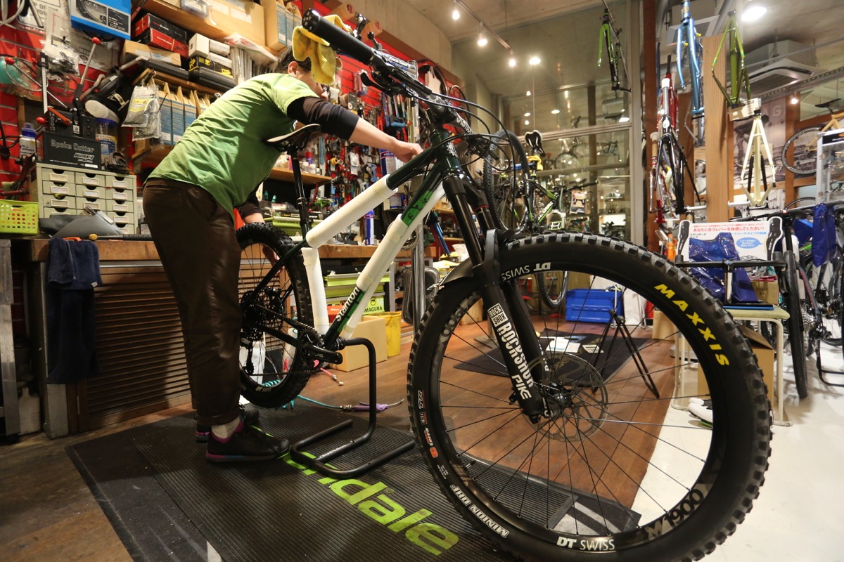 MTBのチューニングも得意分野。油圧関係も安心して任せることができる