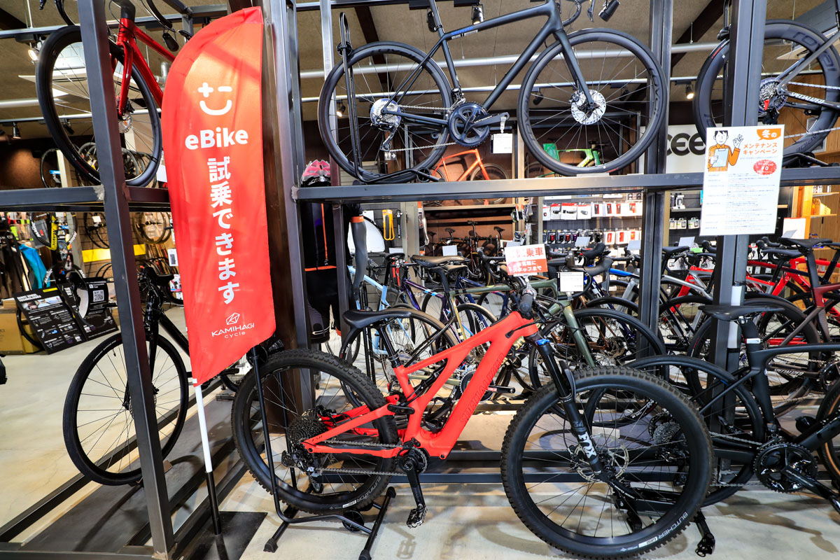 人気上昇中のE-bikeも各種取り揃える