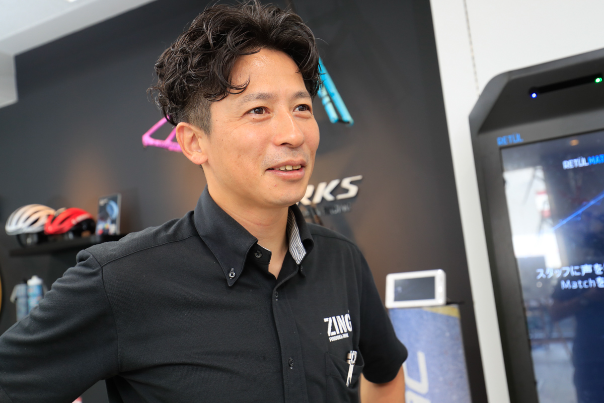 イケメン店長と呼ばれる村山智樹さん。トライアスリートであるためトレーニング相談などにものってくれる