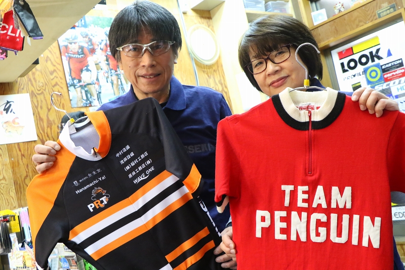 50年ほどの歴史を持つ京都のペンギンサイクリングチームも、元を辿ればコセキに行きつく 現在は実業団のPRT Kosekiをサポート中だ