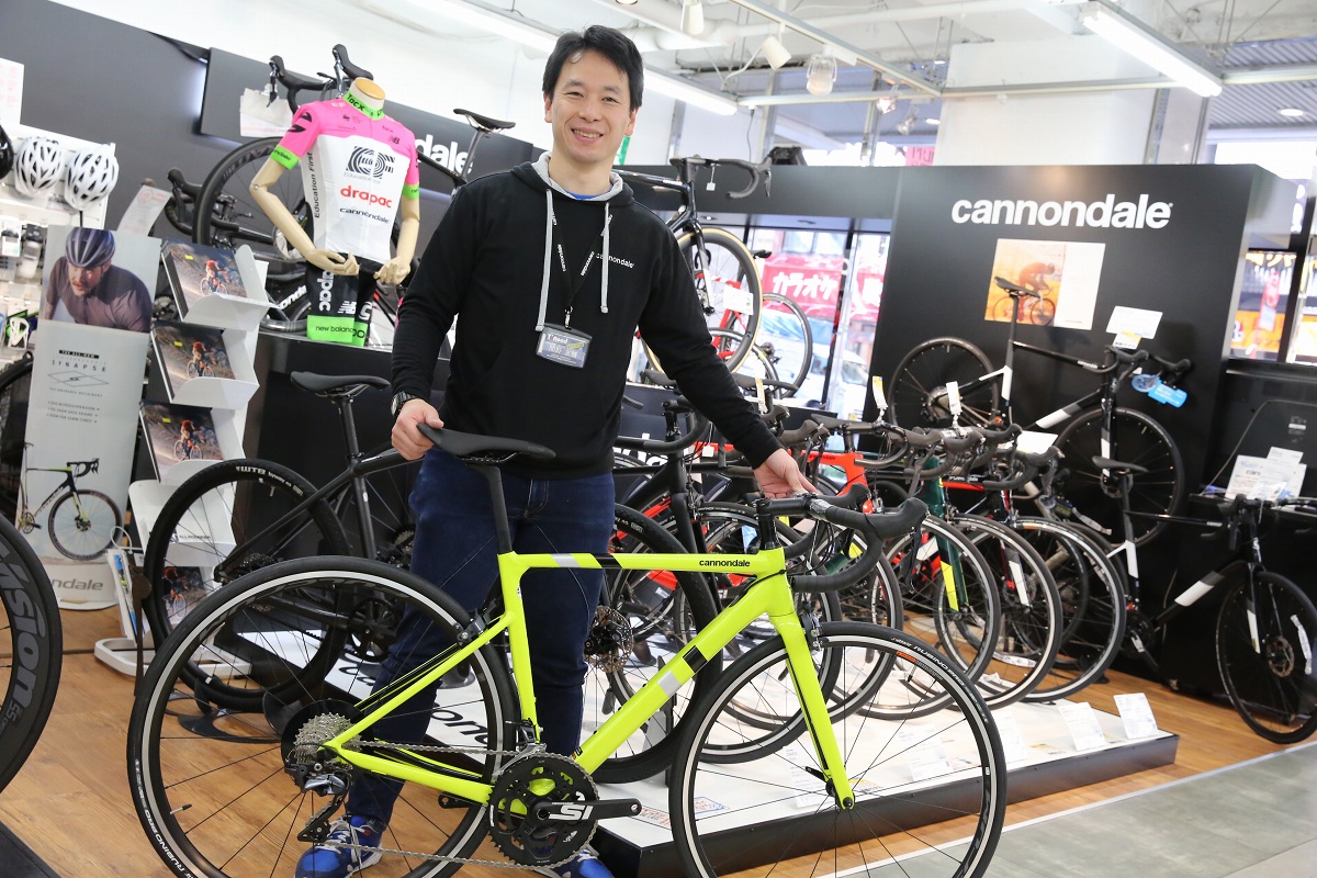 担当する間野さん キャノンデール愛に溢れたスタッフだ
