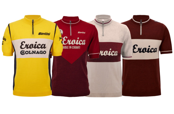新品　Eroica ウール　サイクルジャージ サンティーニ エロイカコレクション ヴィンテージバイクの祭典を記念
