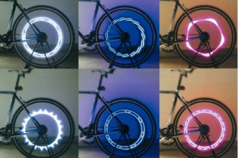 PIAA Ferris WheeLED Bicycle Light New Pink