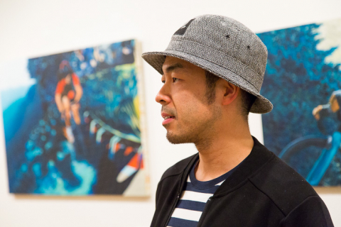 独自の世界観でスポーツサイクリングを描く気鋭の画家 山田裕司 Find Your Own Road 展 その作品世界を紐解く イベントレポート Cyclowired