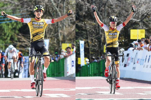 Japan Cup cycle road race 弱虫ペダル記念サイクルウェア 車